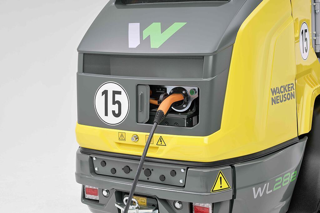 Beladen eines Radladers WL28e