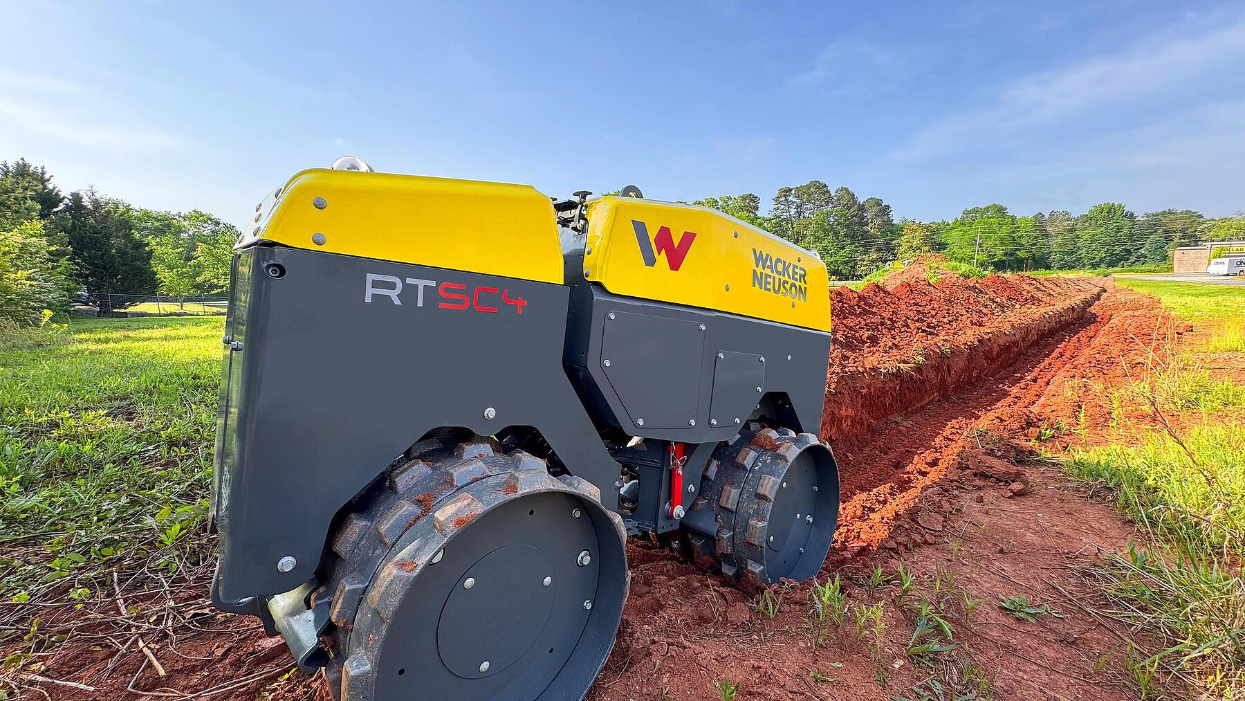 Grabenwalze RTD-SC4 auf Baustelle